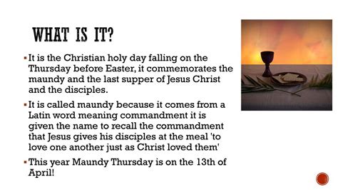what does holy thursday mean